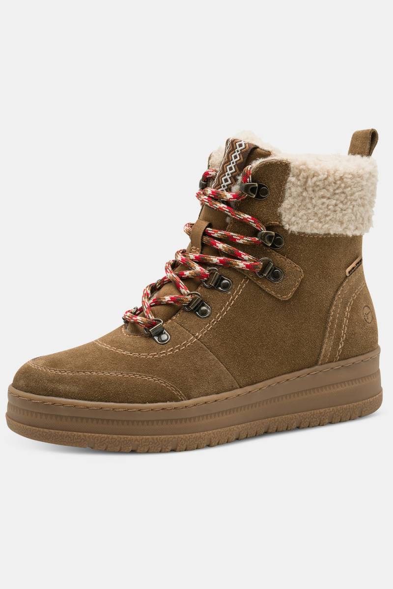 Tamaris Leder-Funktionsboots, Damen, braun, Größe: 38, Sonstige/Leder/Synthetische Fasern, Ulla Popken von Ulla Popken