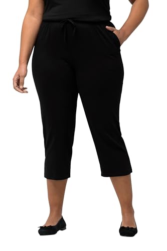 Ulla Popken Damen 7/8-Hose Hosen, schwarz, 56W / 32L von Ulla Popken