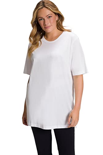 Ulla Popken, Damen, große Größen, Basic-Shirt, Rundhals Schneeweiß 58-60 von Ulla Popken