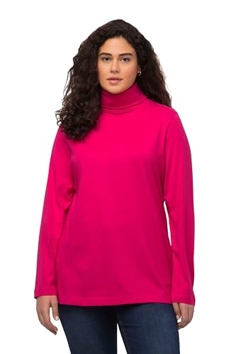 Ulla Popken Damen Basic-shirtrolli T-Shirt, Magentapink, 46-48 EU von Ulla Popken