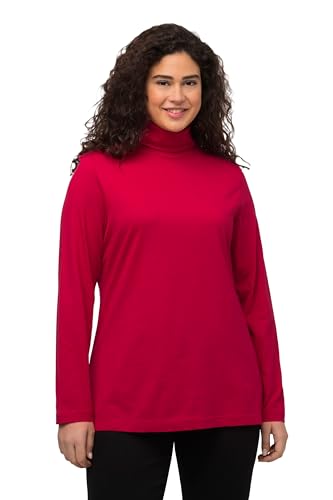 Ulla Popken Damen Basic-shirtrolli T-Shirt, Rot, 54-56 EU von Ulla Popken
