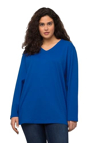 Ulla Popken, Damen, große Größen, Basic-V-Shirt, Langarm von Ulla Popken