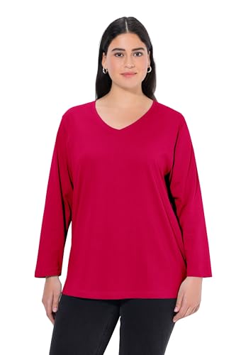 Ulla Popken, Damen, große Größen, Basic-V-Shirt, Langarm von Ulla Popken
