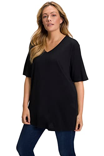 Ulla Popken, Damen, große Größen, Basic-V-Shirt von Ulla Popken