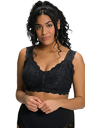 Ulla Popken, Damen, große Größen, Bralette, Spitze, Reißverschluss, ohne Bügel, Cup A/B und C/D von Ulla Popken