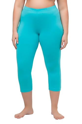 Ulla Popken Damen Caprihose Hose, Tiefes Aqua, 61W / 32L EU von Ulla Popken