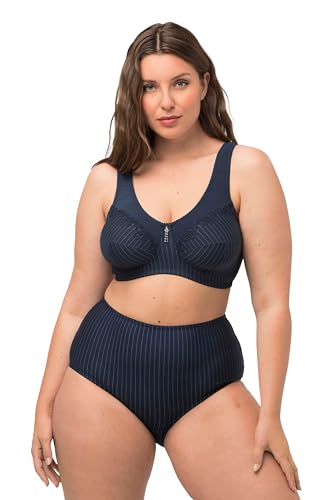 Ulla Popken Damen Entlastungs-BH, ohne Bügel, Strassanhänger, Cup C - G BRA, nachtblau, 125G von Ulla Popken