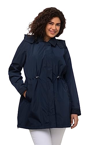 Ulla Popken Damen HYPRAR Funktionsjacke, Kapuze, 2-Wege-Zipper Jacken, Marine, 42-44 von Ulla Popken