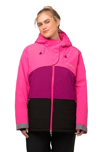 Ulla Popken, Damen, große Größen, HYPRAR Skijacke, wasserdicht, 2-Wege-Zipper, Schneefang, helles erika, 58-60 von Ulla Popken