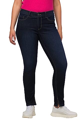 Ulla Popken Damen Sarah, schmales Bein, High Waist, recycelt Jeans, Rinsed wash, 50 von Ulla Popken