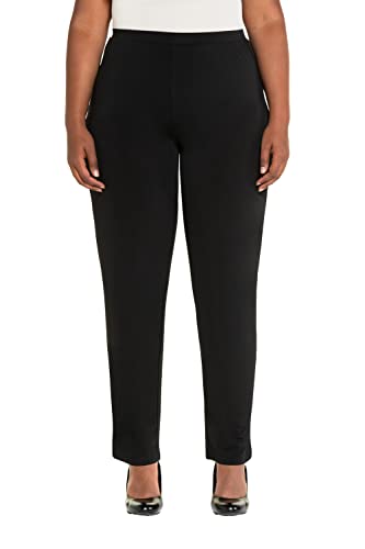 Ulla Popken Damen Jerseyhose Hosen, Schwarz 3, 56W / 30L von Ulla Popken