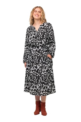 Ulla Popken, Damen, große Größen, Kleid mit Allover Grafik Druck von Ulla Popken