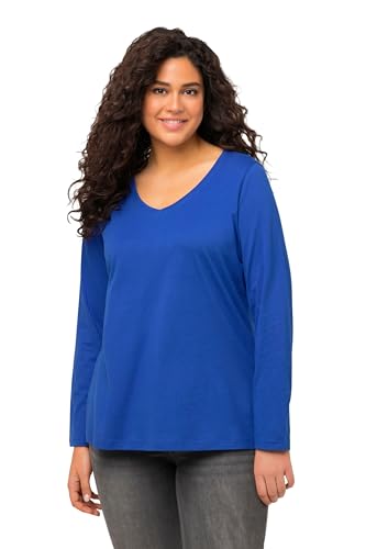 Ulla Popken, Damen, große Größen, Langarm-V-Shirt von Ulla Popken