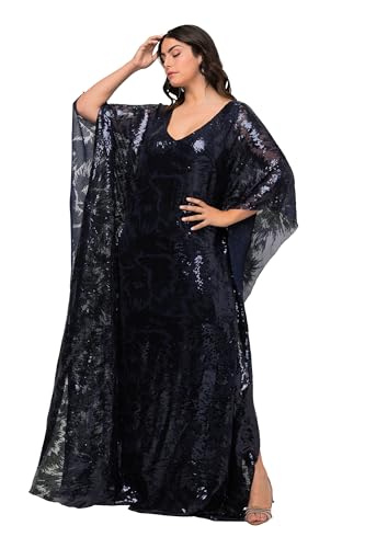 Ulla Popken, Damen, große Größen, Langes Capekleid mit paileten Ulla Popken, Damen, große Größen, Langes Capekleid mit paileten von Ulla Popken