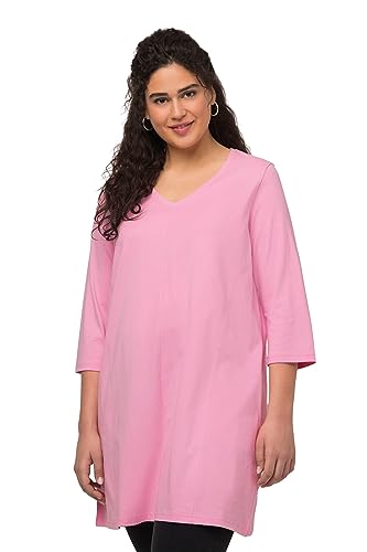 Ulla Popken, Damen, große Größen, Longshirt mit vertikalen Nähten, V-Neck- A-LINE von Ulla Popken