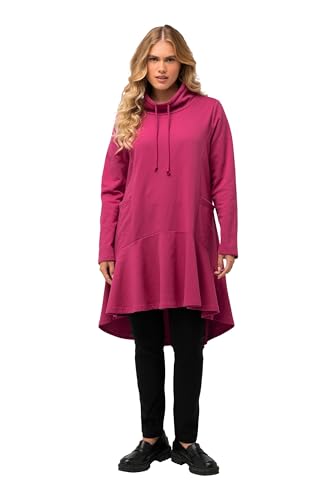 Ulla Popken, Damen, große Größen, Longsweater, hinten länger, A-Linie, Stehkragen, Langarm von Ulla Popken