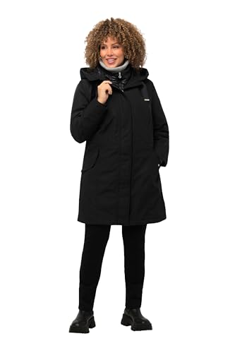 Ulla Popken, Damen, große Größen, Performance-Parka, Steppeinsatz, 2-Wege-Zipper, Kapuze von Ulla Popken