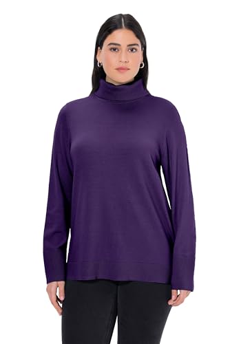 Ulla Popken, Damen, große Größen, Rollkragenpullover, breite Rippbündchen, Langarm von Ulla Popken