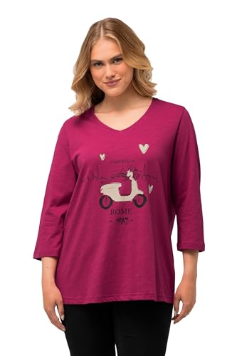 Ulla Popken, Damen, große Größen, Shirt mit Ciao Bella Print, Classic von Ulla Popken