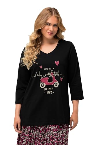 Ulla Popken, Damen, große Größen, Shirt mit Ciao Bella Print, Classic von Ulla Popken