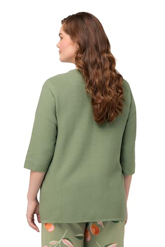 Ulla Popken, Damen, große Größen, Short feminin Cardigan with Button Panel von Ulla Popken