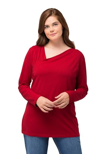 Ulla Popken, Damen, große Größen, Slim T-Shirt with Wrapped Neckline von Ulla Popken