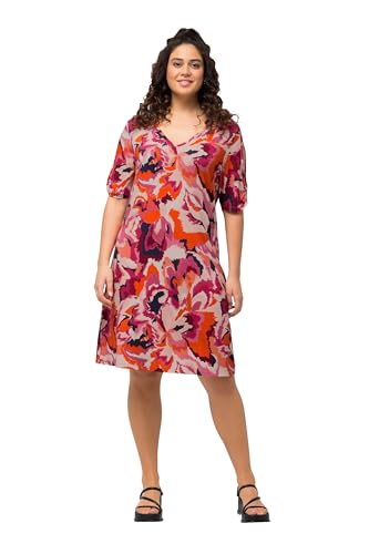 Ulla Popken, Damen, große Größen, Strandkleid Heather, Stickblumenprint von Ulla Popken