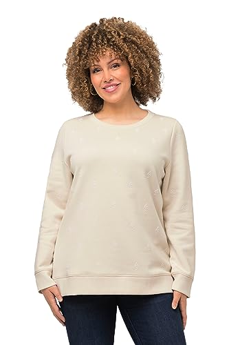 Ulla Popken, Damen, große Größen, Sweatshirt mit Perlen von Ulla Popken