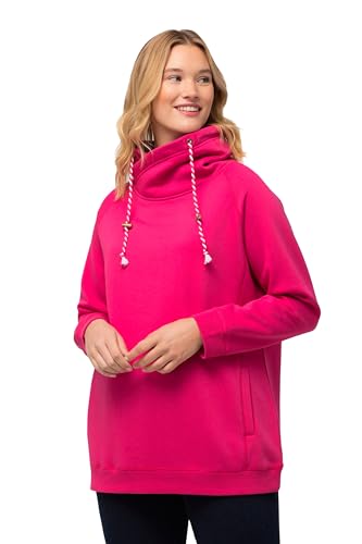 Ulla Popken Damen Basic Zweifarbige Kordel Sweatshirt, Magentapink, 46-48 EU Ulla Popken Damen Basic Zweifarbige Kordel Sweatshirt, Magentapink, 46-48 EU von Ulla Popken