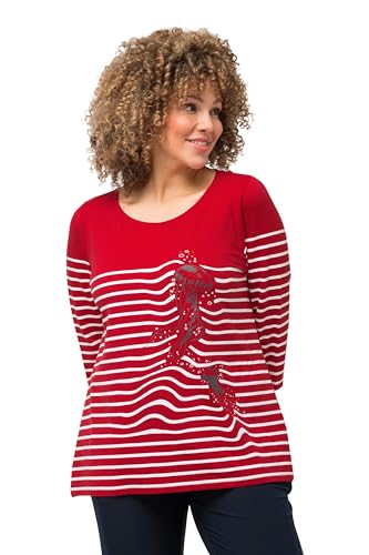 Ulla Popken, Damen, große Größen, T-Shirt, 3/4 Arm, Qualle von Ulla Popken