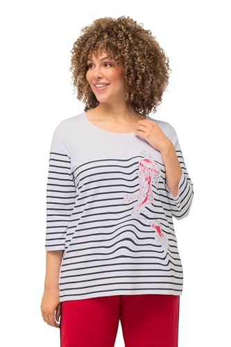 Ulla Popken, Damen, große Größen, T-Shirt, 3/4 Arm, Qualle von Ulla Popken