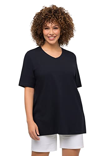 Ulla Popken, Damen, große Größen, T-Shirt, A-Linie, V-Ausschnitt, Halbarm von Ulla Popken