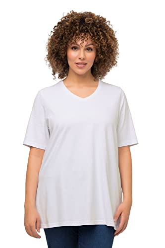 Ulla Popken, Damen, große Größen, T-Shirt, A-Linie, V-Ausschnitt, Halbarm von Ulla Popken