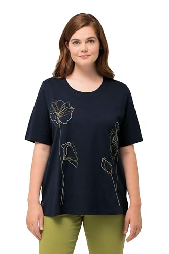 Ulla Popken, Damen, große Größen, T-Shirts with floral Embroidery von Ulla Popken