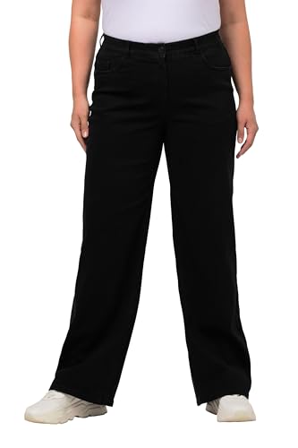 Ulla Popken Damen Weite Jeans Hose, Schwarz, 42W / 32L EU Ulla Popken Damen Weite Jeans Hose, Schwarz, 42W / 32L EU von Ulla Popken