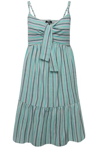 Ulla Popken, Damen, große Größen, gestreiftes Kleid mit Bindeband, A-Line von Ulla Popken