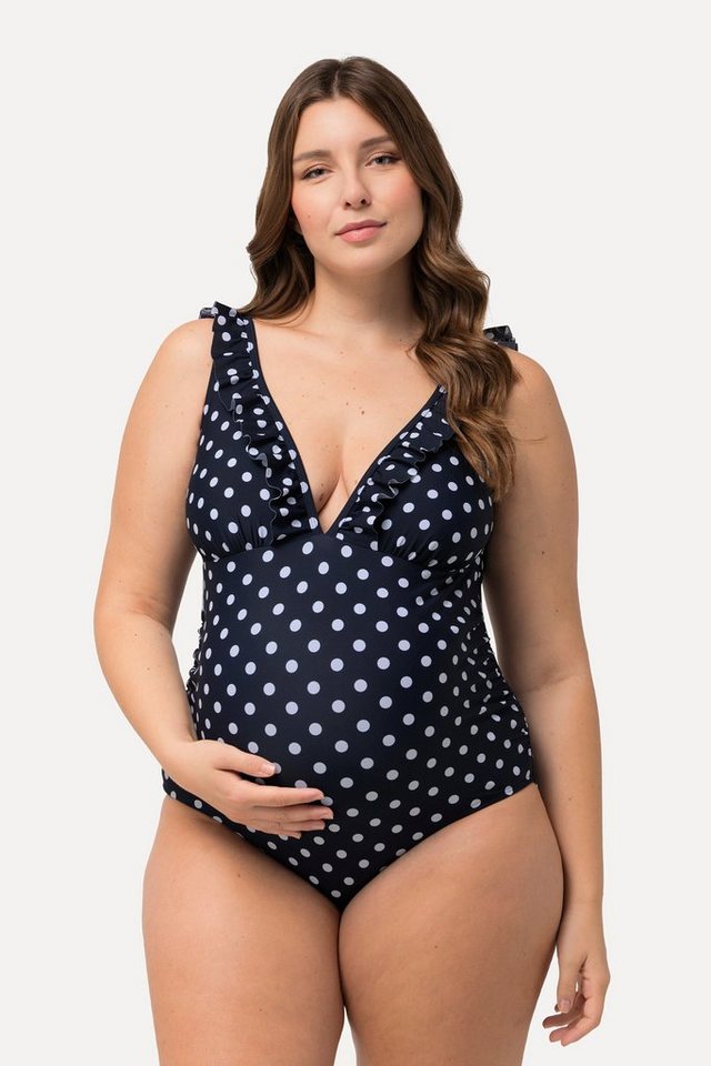 Ulla Popken Badeanzug Bellieva Badeanzug Umstandsmode Punkte Schwangerschaft von Ulla Popken