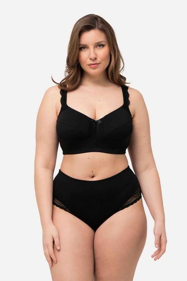 Ulla Popken Bügel-BH Soft-BH Schriftzug ohne Bügel Cup C - D von Ulla Popken