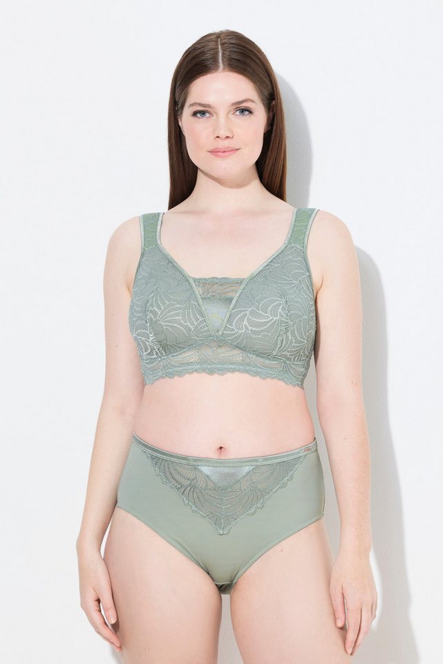 Ulla Popken Bügelloser BH Bralette Spitze ohne Bügel Cup B - F Ulla Popken Bügelloser BH Bralette Spitze ohne Bügel Cup B - F von Ulla Popken