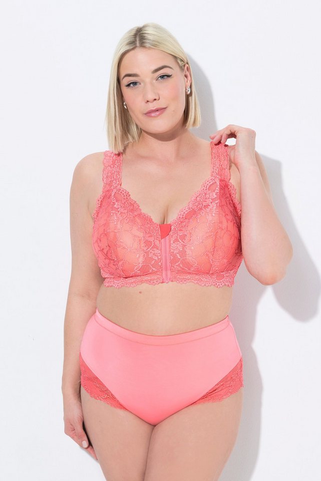 Ulla Popken Bustier Bralette Spitze Reißverschluss ohne Bügel von Ulla Popken