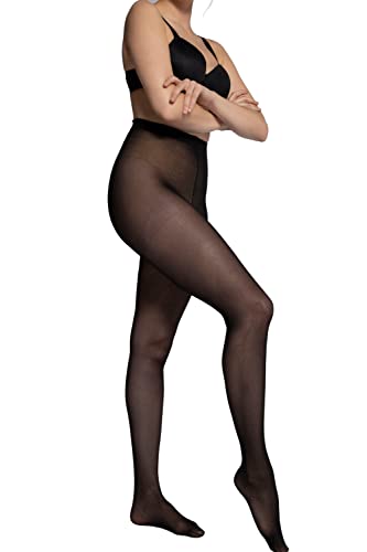 Ulla Popken Damen, 40den Strumpfhose, Schwarz, 52-54 von Ulla Popken