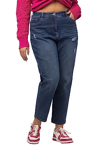 Ulla Popken Damen Mom Jeans, Blue Denim, W47 / L32 von Ulla Popken