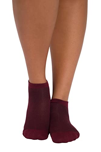 Ulla Popken Damen 3er Pack Sportsocken Strümpfe, weinrot, 35-38 von Ulla Popken