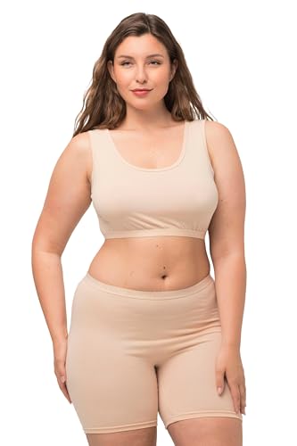 Ulla Popken Damen 4056088485082 Bustier, Undurchsichtige, Weiß, 46-48 von Ulla Popken