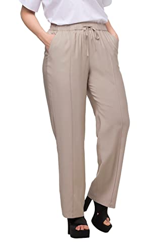 Ulla Popken Damen 7/8-Schlupfhose Hose, graubeige, 46 von Ulla Popken