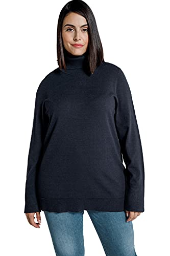 Ulla Popken, Damen, große Größen, Rollkragenpullover, breite Rippbündchen, Langarm von Ulla Popken