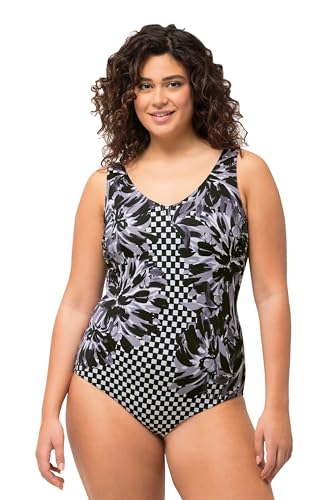 Ulla Popken Damen Alice V-Neck, Racefruit Badeanzug, Schwarz, 54 Ulla Popken Damen Alice V-Neck, Racefruit Badeanzug, Schwarz, 54 von Ulla Popken