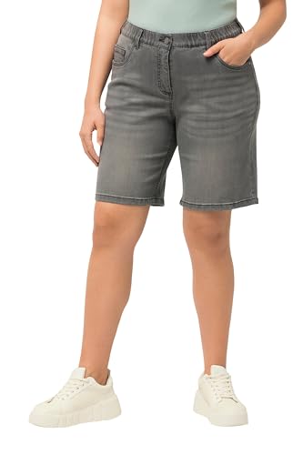 Ulla Popken Damen Basic Aus Denim Bermuda, Hellgrauer Denim, 50 EU Ulla Popken Damen Basic Aus Denim Bermuda, Hellgrauer Denim, 50 EU von Ulla Popken
