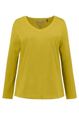 Ulla Popken, Damen, große Größen, Langarm-V-Shirt von Ulla Popken