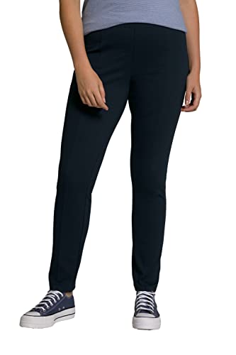 Ulla Popken Damen Basic schmal Hose, Schwarz, 32W / 34L von Ulla Popken